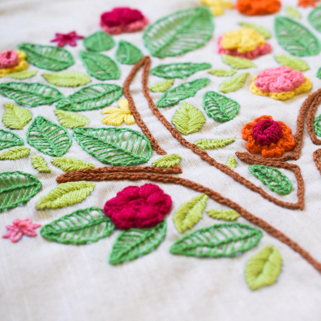 Crochet Embroidery Flower | Happy Threads