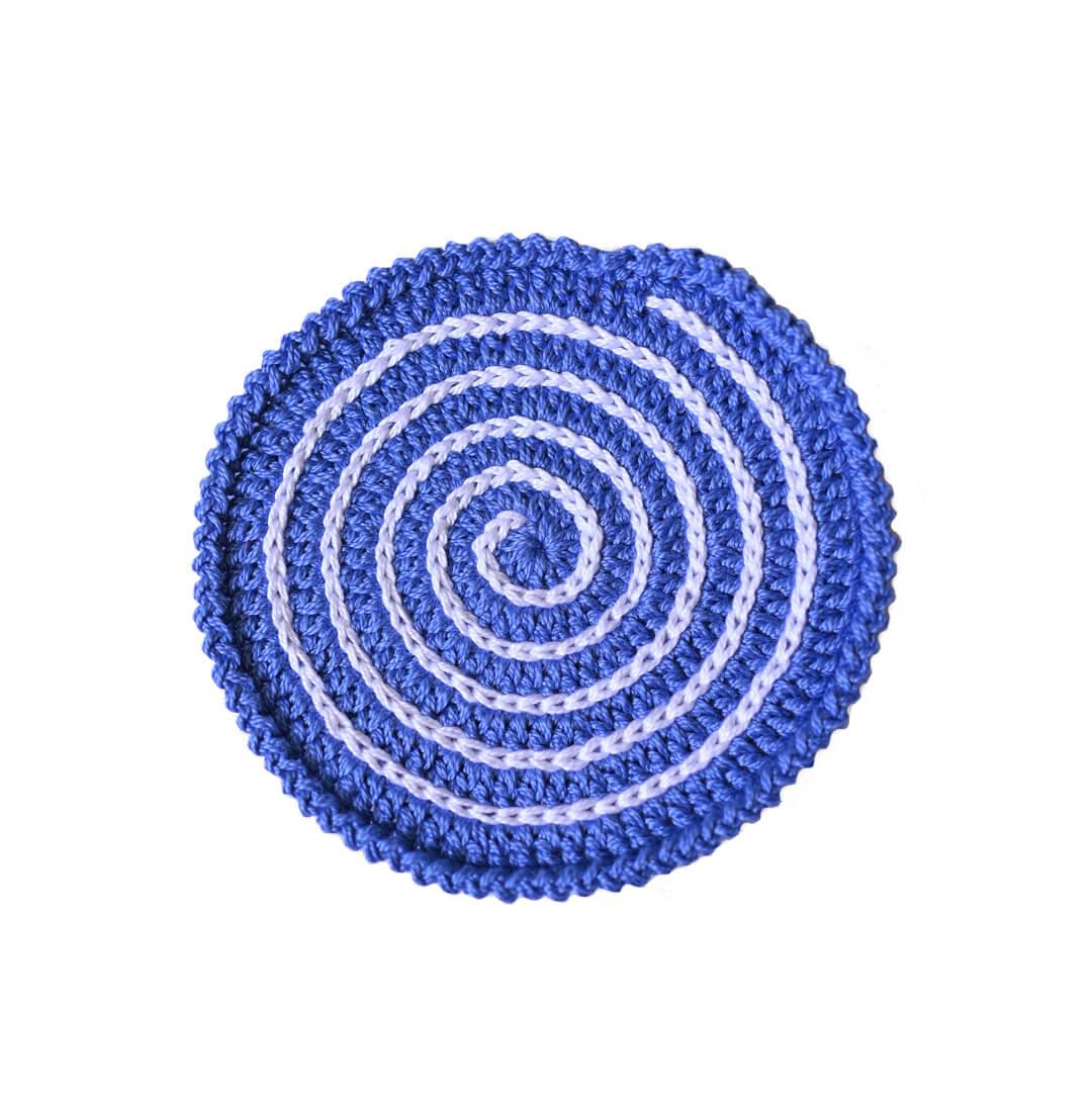 Crochet Spiral Tea coaster | Happy Threads