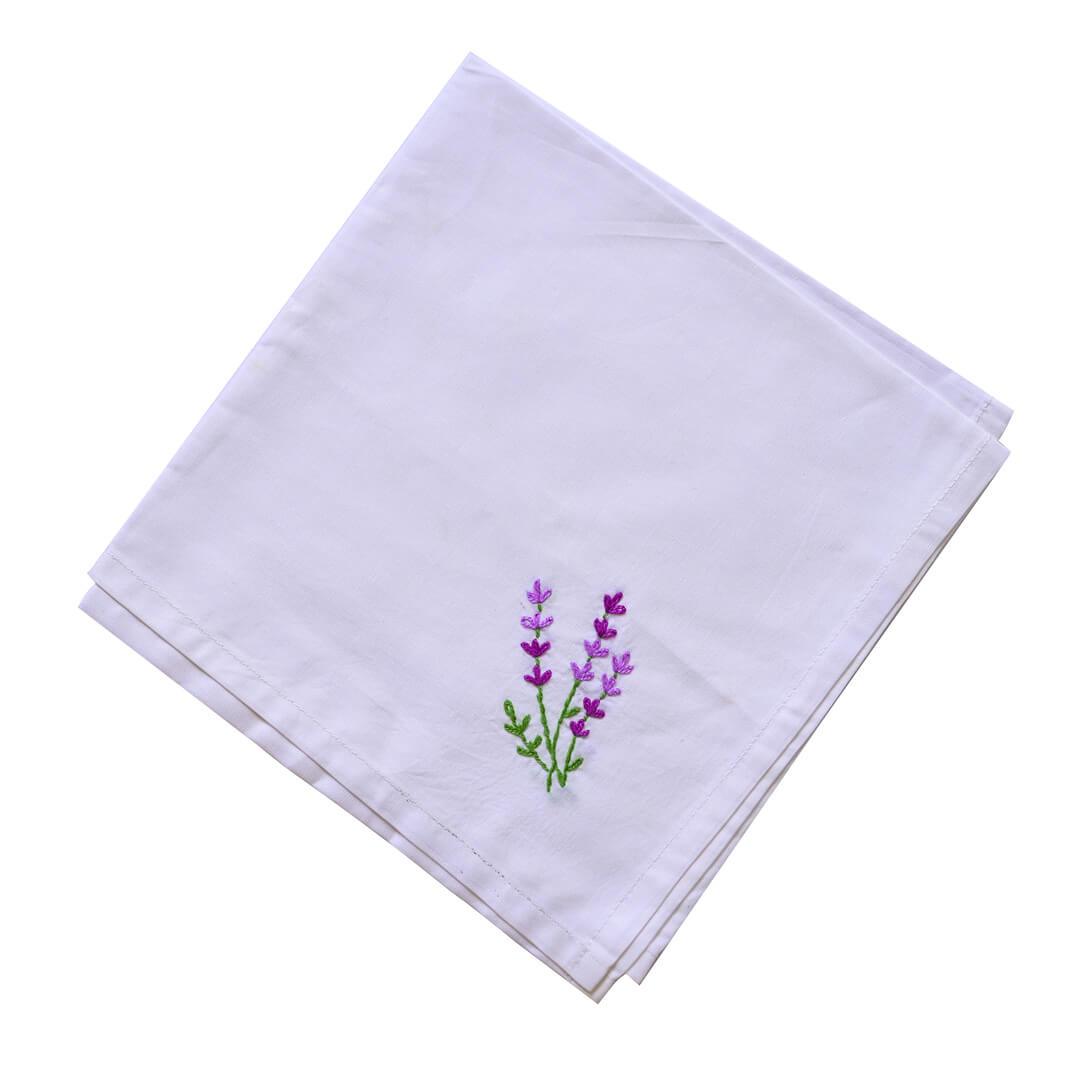 Handcrafted Flower On Fabric