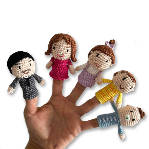 Crochet Finger Dolls Puppets Set