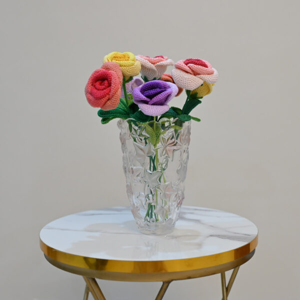 Tri Colour 3D Rose
